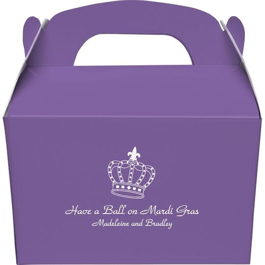 Royalty Crown Gable Favor Boxes